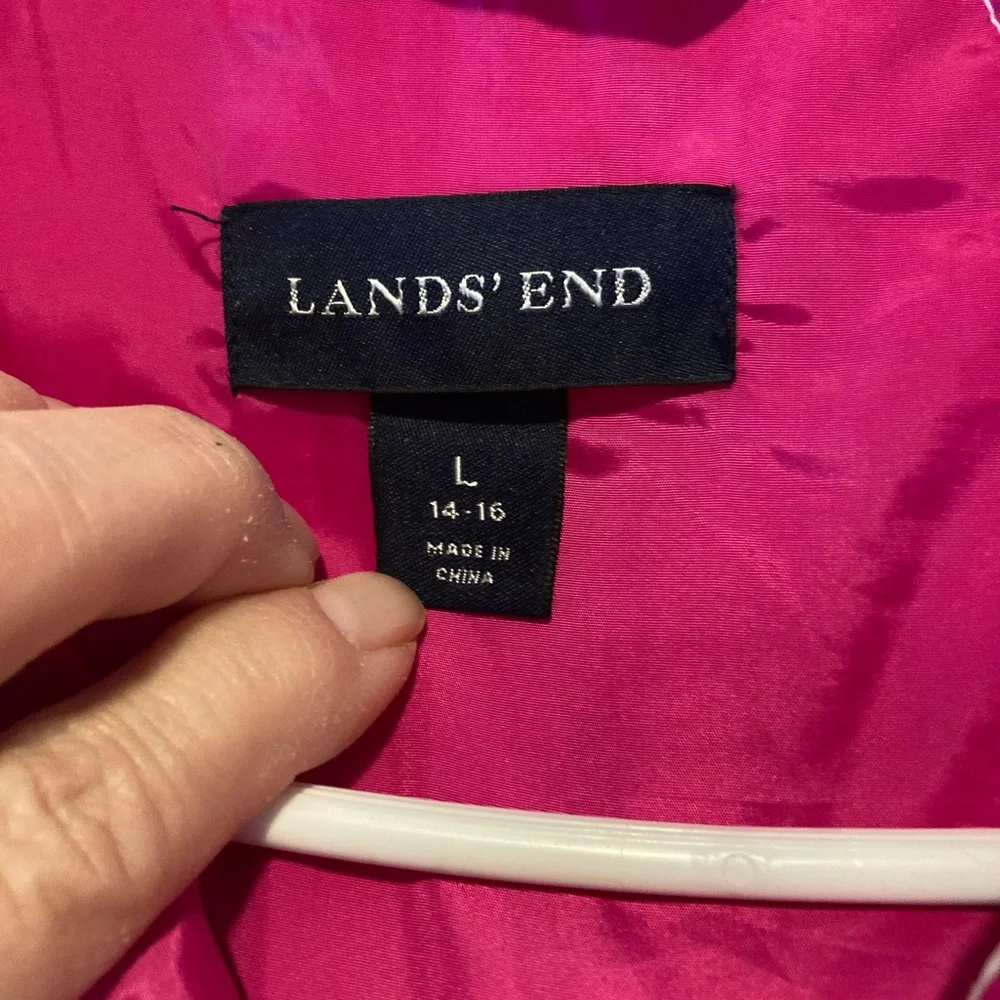 Lands end large down puffer ski jacket